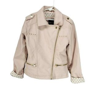 Me Jane Side Zip Studded Motorcycle sz 10 Jacket‎